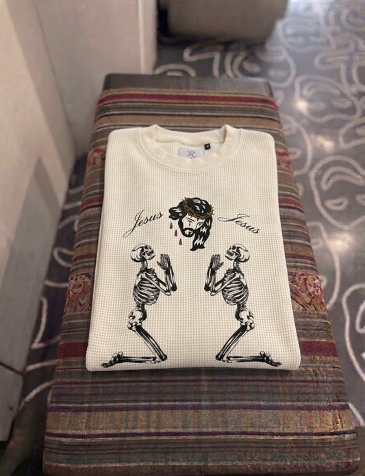 Resurrection’s “Jesus Saves” Waffle Knit